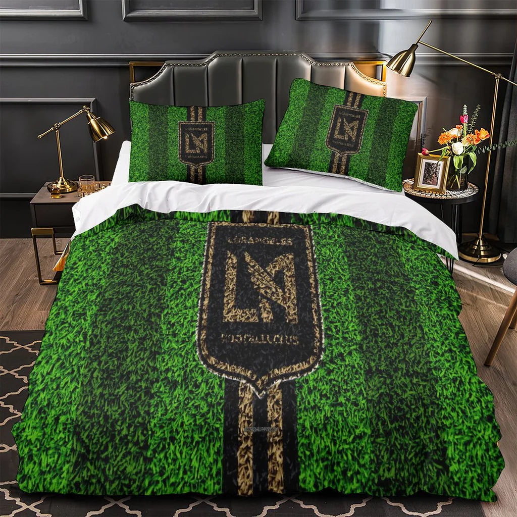 Los Angeles FC Duvet Cover Quilt Case Pillowcase Bedding Set Without Filler