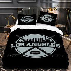 Los Angeles Kings Hockey Duvet Cover Quilt Case Pillowcase Bedding Set Without Filler