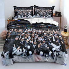 Los Angeles Kings Hockey League Duvet Cover Quilt Case Pillowcases