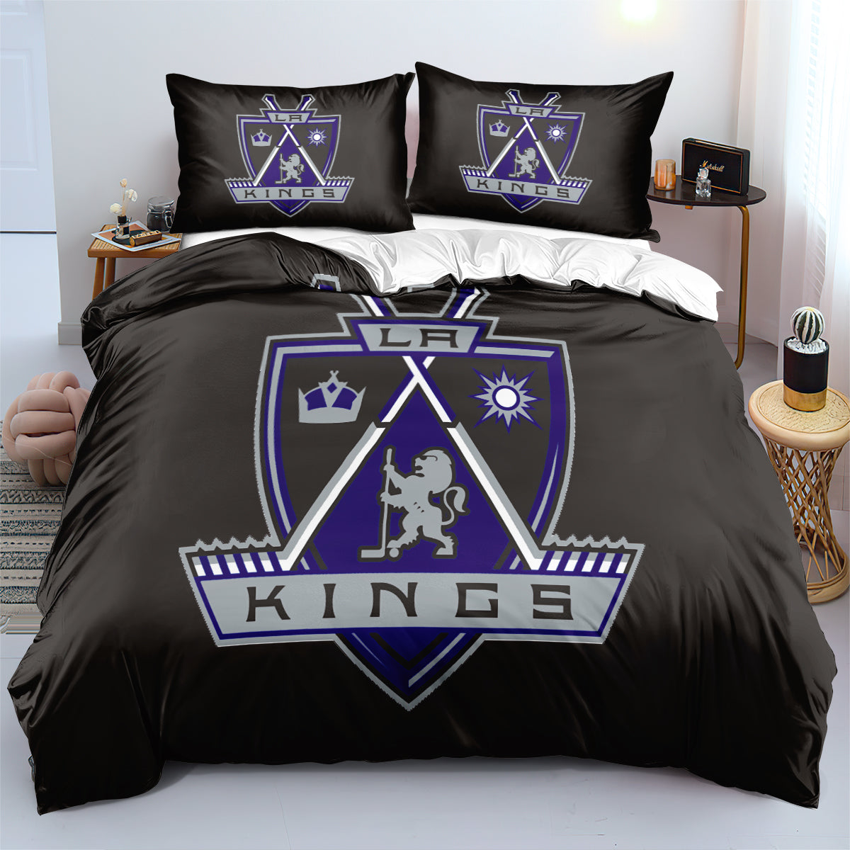 Los Angeles Kings Hockey League Duvet Cover Quilt Case Pillowcases