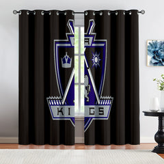 Los Angeles Kings Hockey League Blackout Curtains Drapes For Window Treatment Set