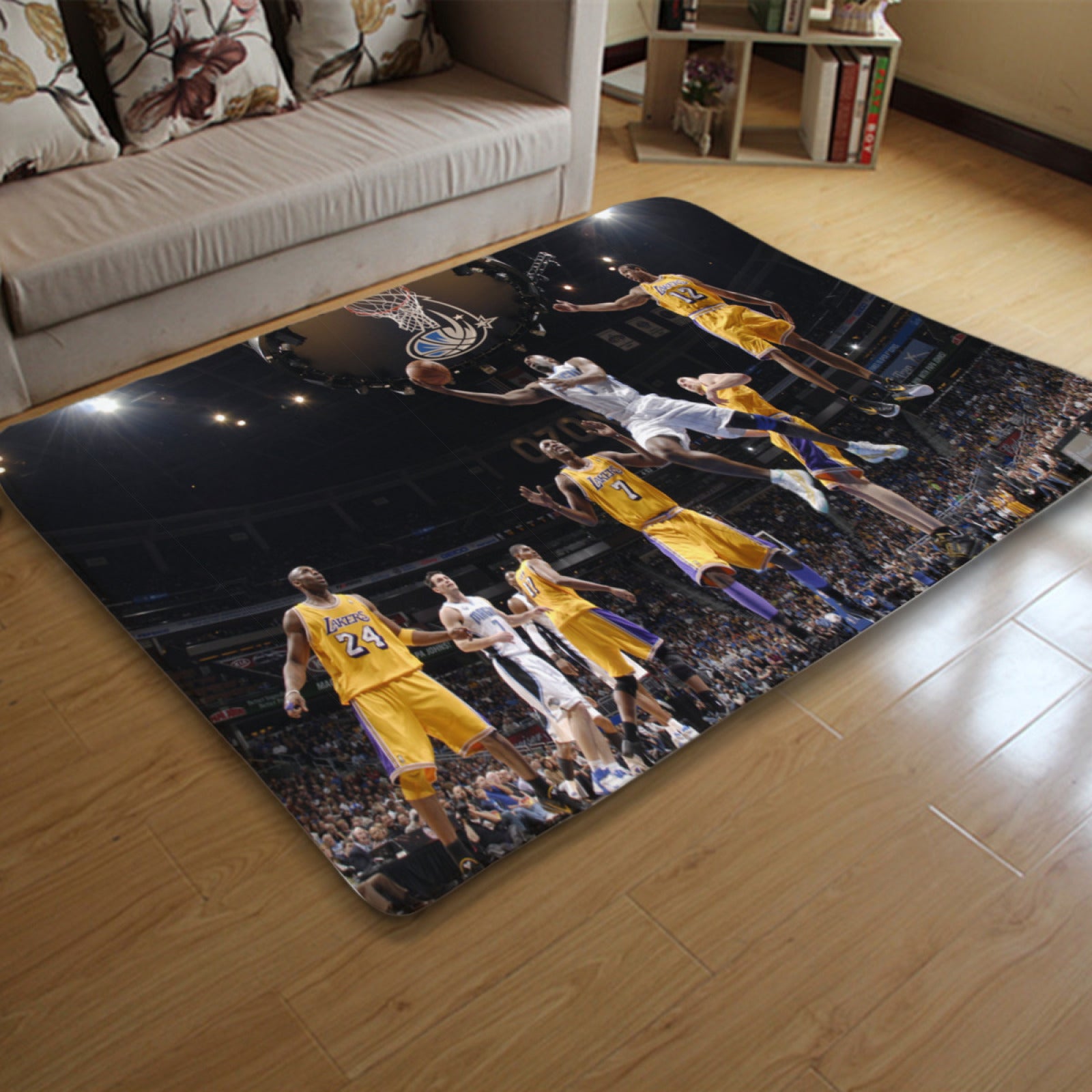 Los Angeles Basketball Lakers Carpet Living Room Bedroom Mats Kitchen Bathroom Rugs