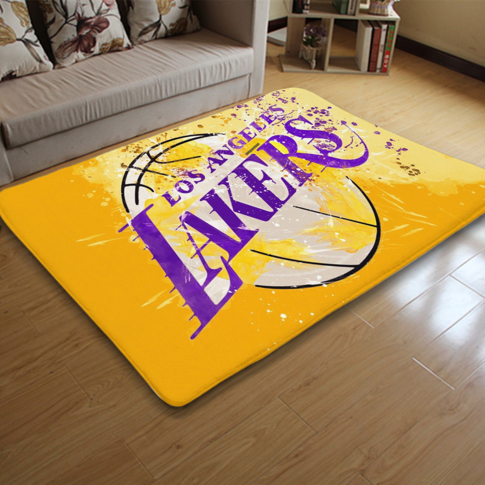 Los Angeles Basketball Lakers Carpet Living Room Bedroom Mats Kitchen Bathroom Rugs