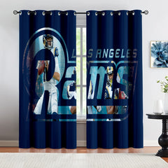 Los Angeles Rams  Football Team Blackout Curtains Drapes For Window Treatment Set