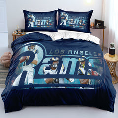 Los Angeles Rams Football League Duvet Cover Quilt Cover Pillowcase Bedding Set