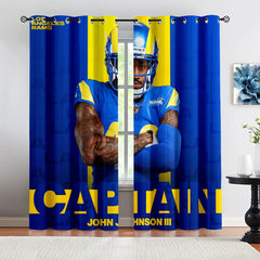 Los Angeles Rams  Football Team Blackout Curtains Drapes For Window Treatment Set