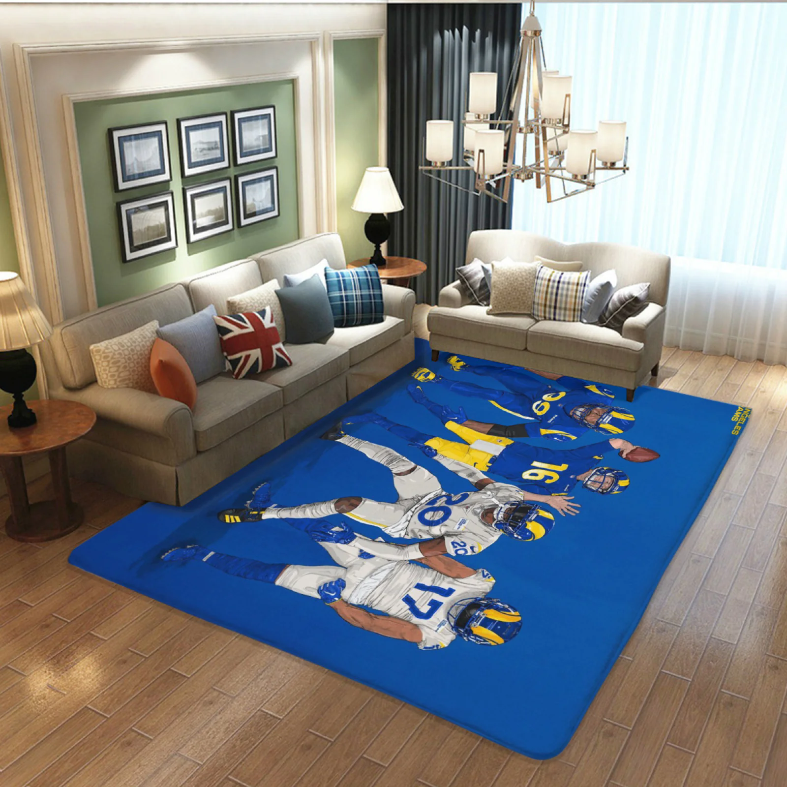 Los Angeles Chargers Football Team Carpet Living Room Bedroom Mats Kitchen Bathroom Rugs