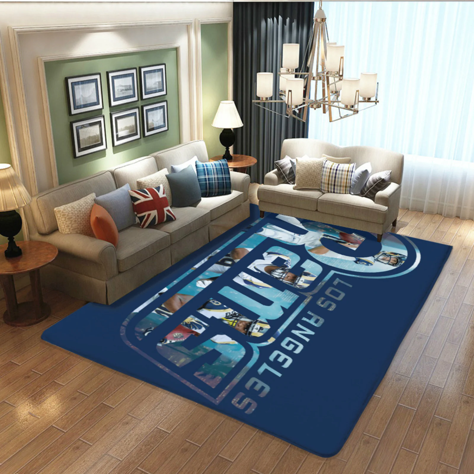 Los Angeles Rams Football Team Carpet Living Room Bedroom Mats Kitchen Bathroom Rugs