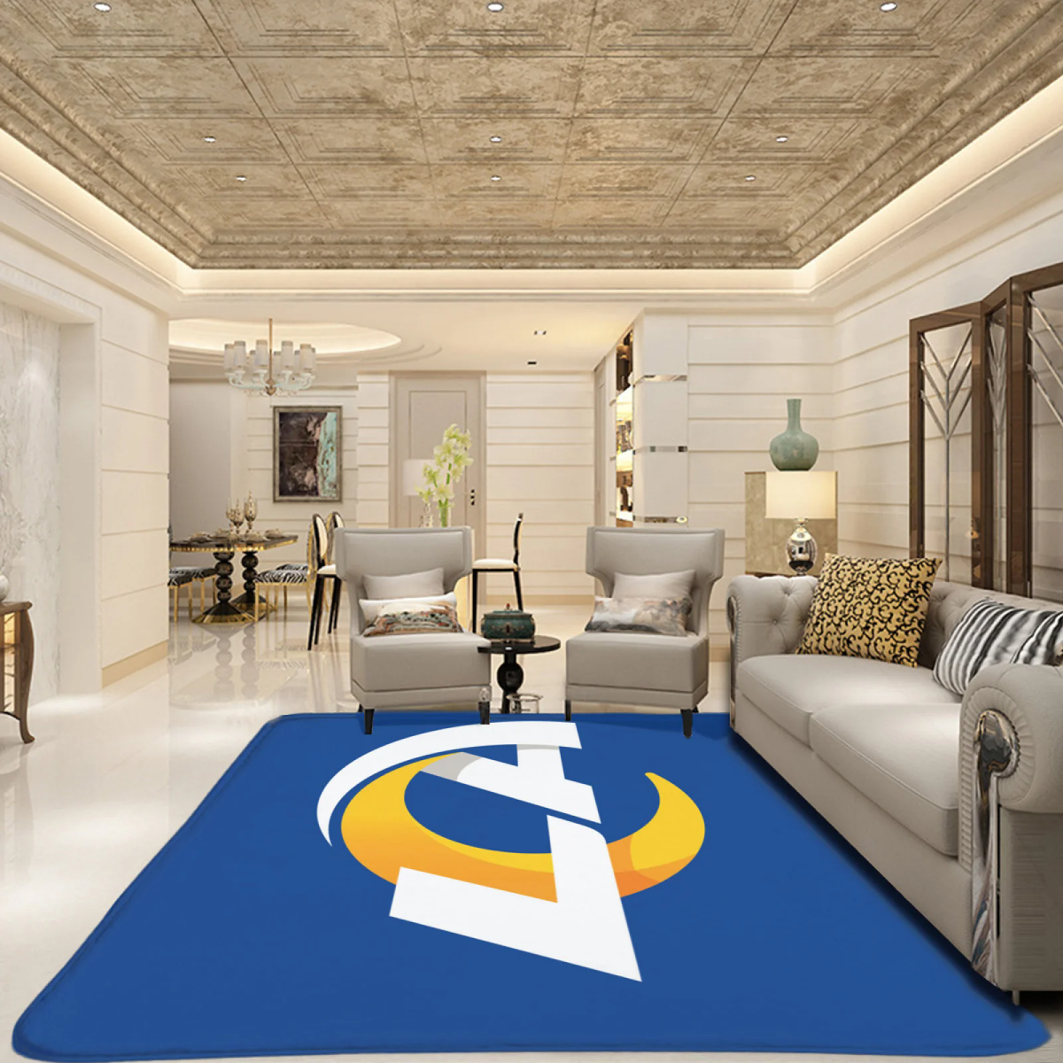 Los Angeles Rams Football Team Carpet Living Room Bedroom Mats Kitchen Bathroom Rugs