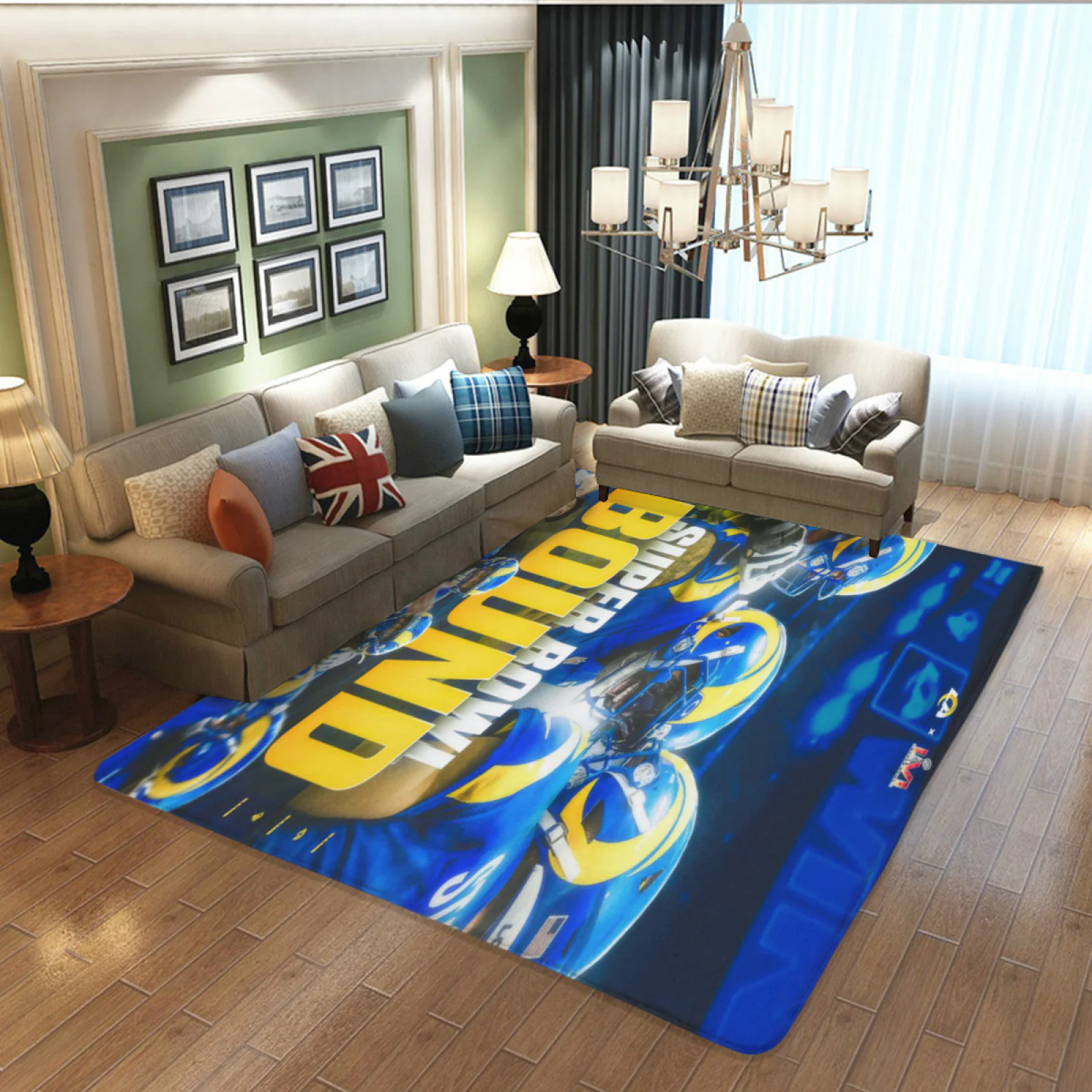 Los Angeles Rams Football Team Carpet Living Room Bedroom Mats Kitchen Bathroom Rugs