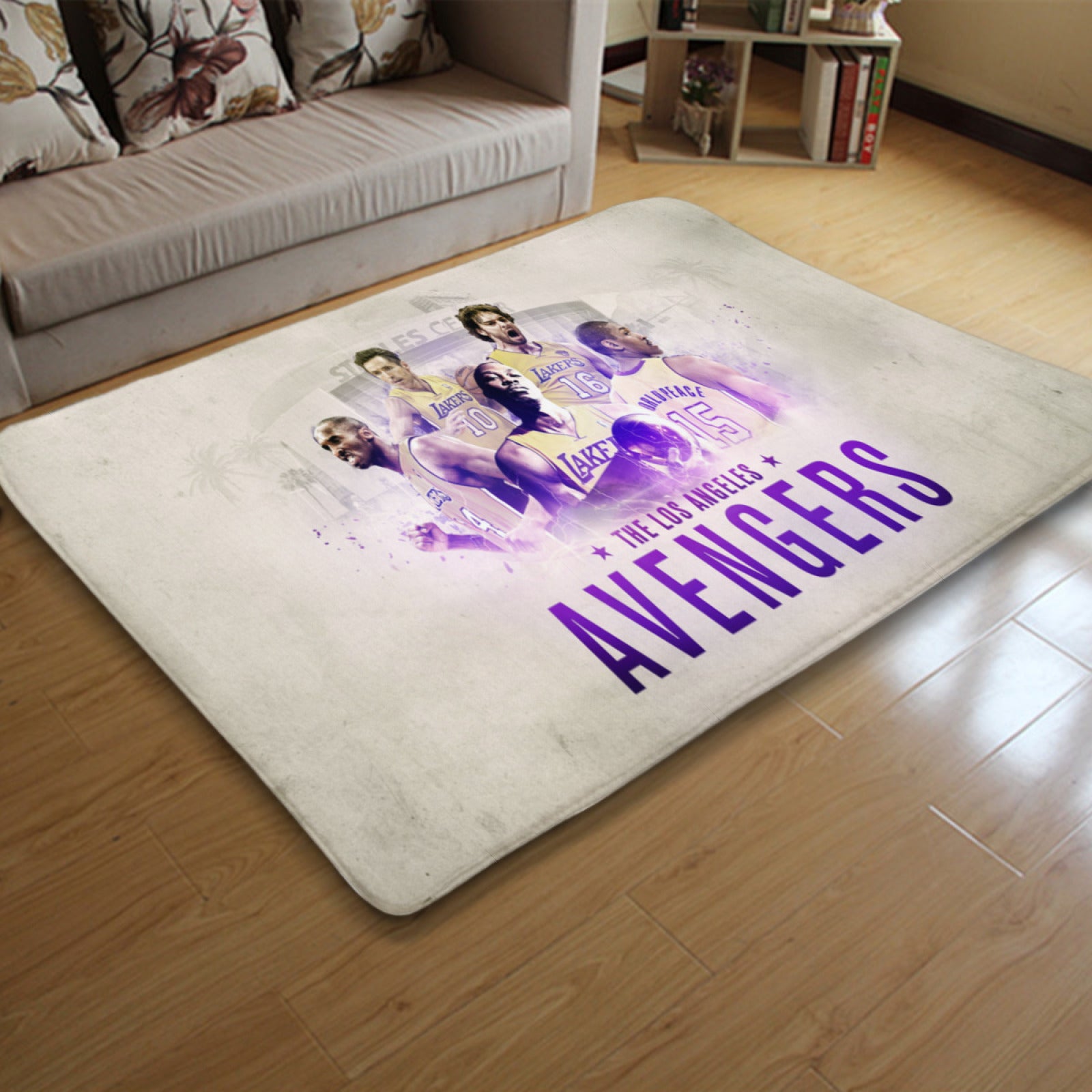 Los Angeles Basketball Lakers Carpet Living Room Bedroom Mats Kitchen Bathroom Rugs