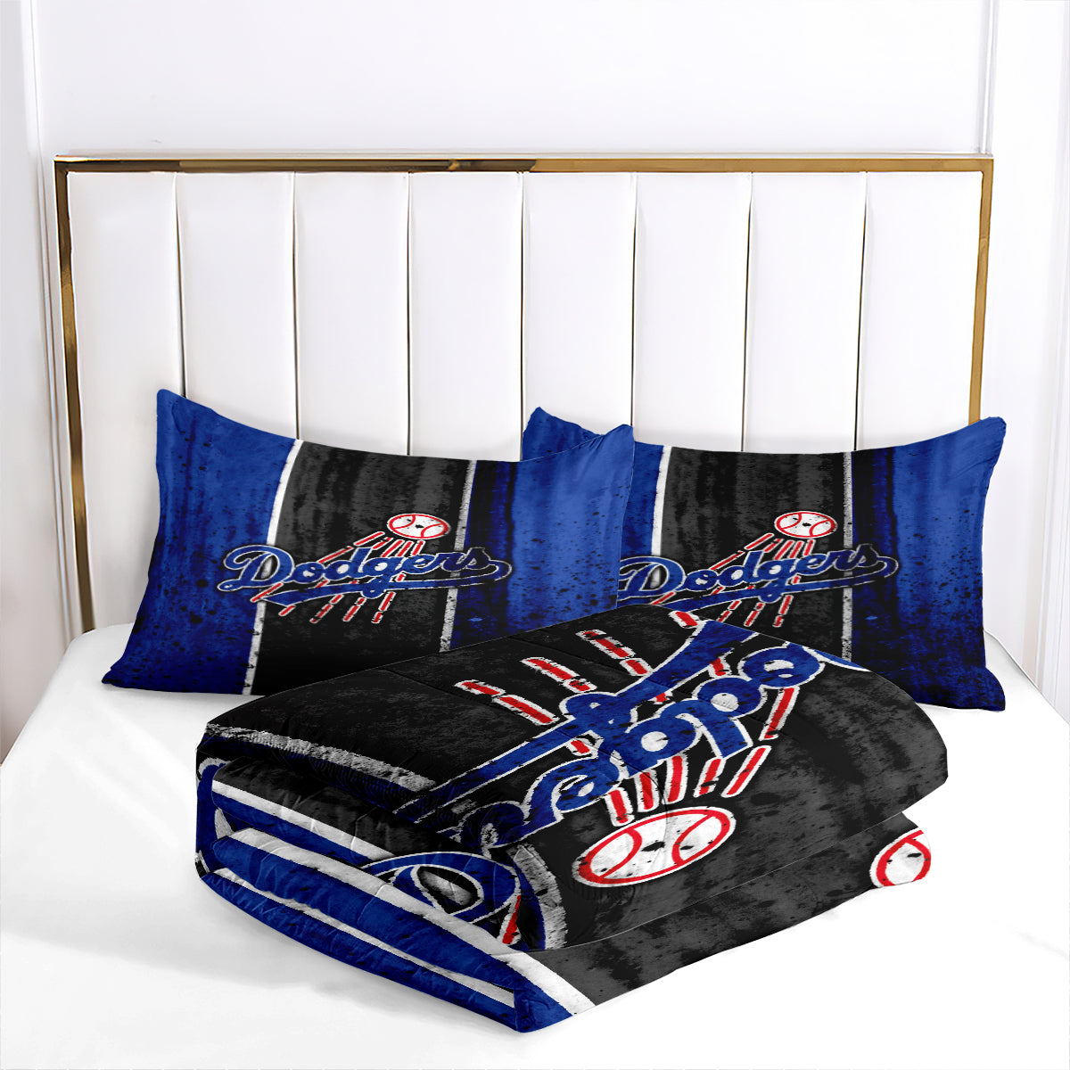 Los Angeles Dodgers Comforter Pillowcase Sets Blanket All Season Reversible Quilted Duvet