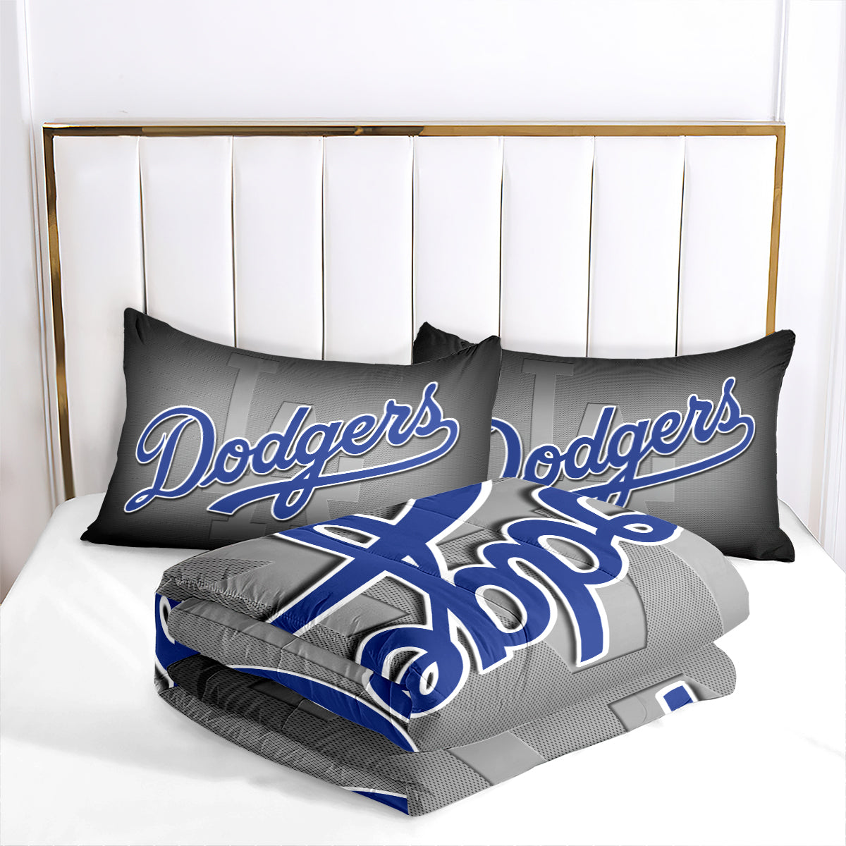 Los Angeles Dodgers Comforter Pillowcase Sets Blanket All Season Reversible Quilted Duvet