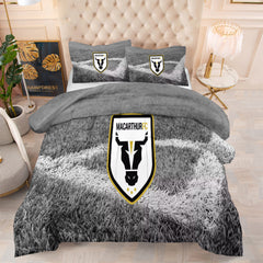 Macarthur Bulls FC Soccer Comforter Pillowcase Sets Blanket All Season Reversible Quilted Duvet
