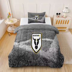Macarthur Bulls FC Soccer Comforter Pillowcase Sets Blanket All Season Reversible Quilted Duvet