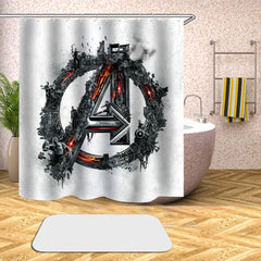 Marvels Avengers Shower Curtain Waterproof Bath Curtains Bathroom Decor With Hooks