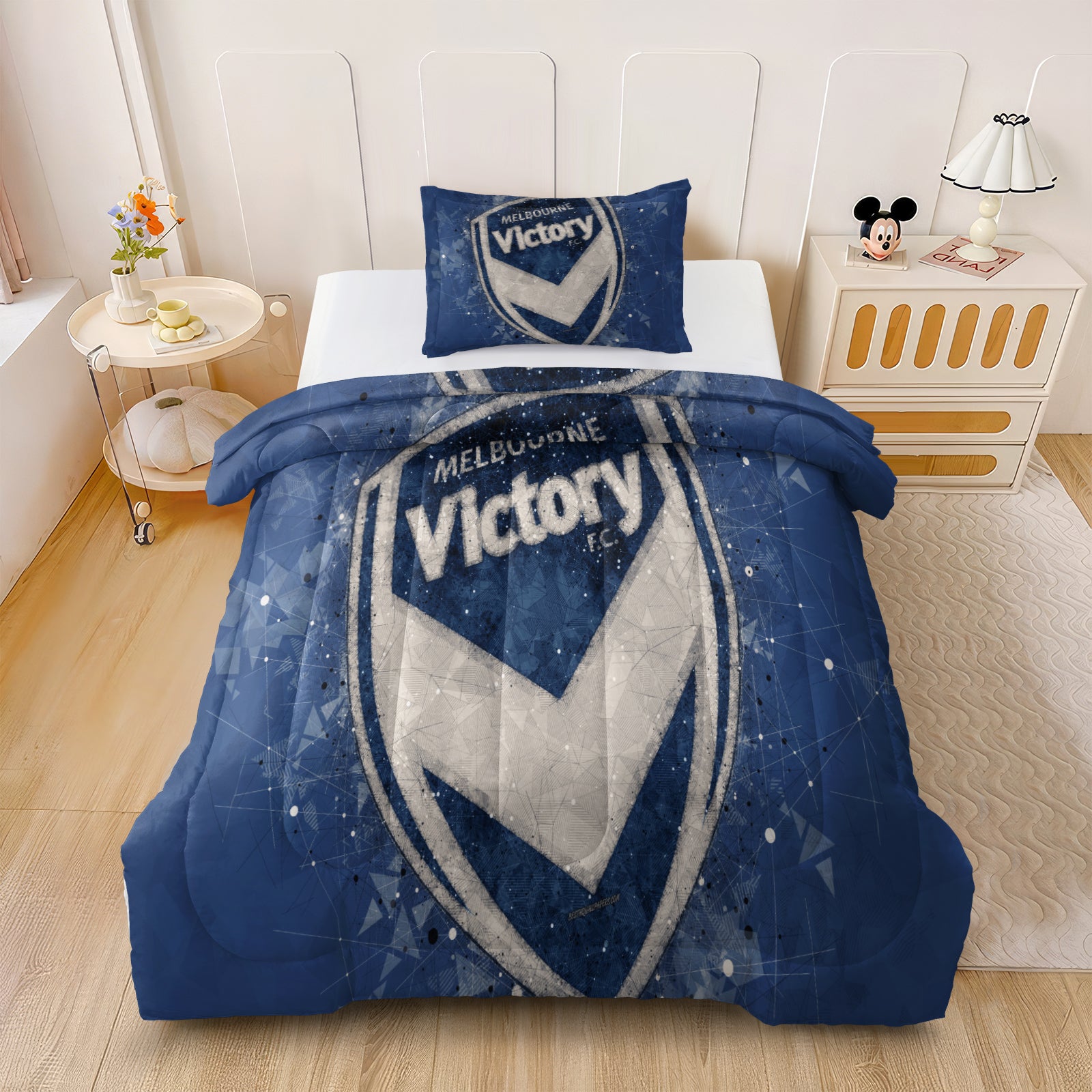 Melbourne Victory Comforter Pillowcase Sets Blanket All Season Reversible Quilted Duvet