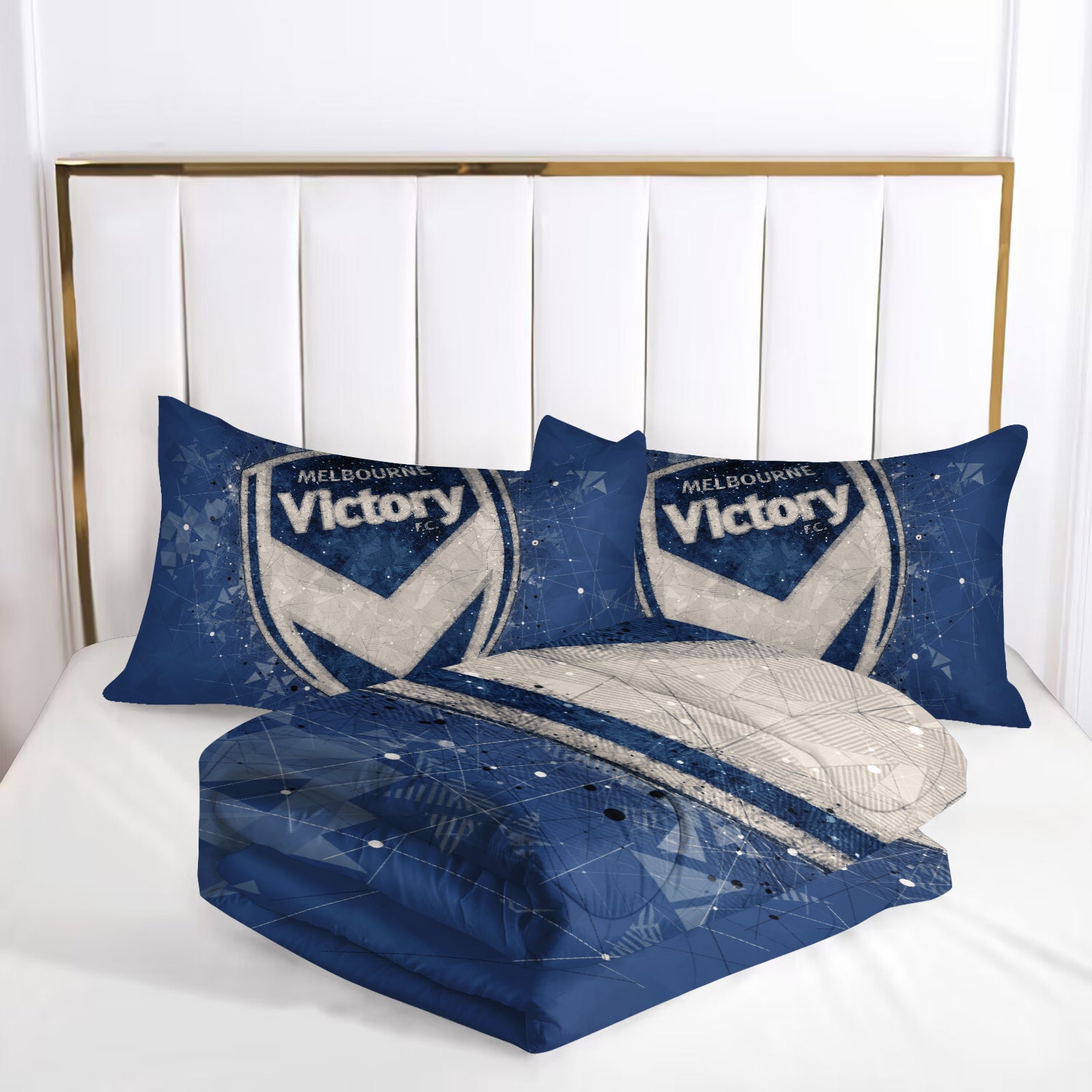 Melbourne Victory Comforter Pillowcase Sets Blanket All Season Reversible Quilted Duvet