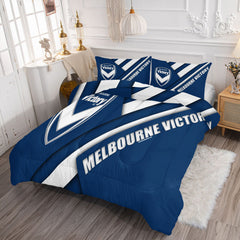 Melbourne Victory Comforter Pillowcase Sets Blanket All Season Reversible Quilted Duvet