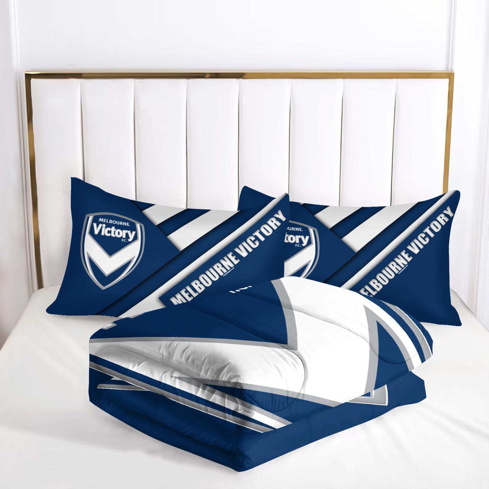 Melbourne Victory Comforter Pillowcase Sets Blanket All Season Reversible Quilted Duvet