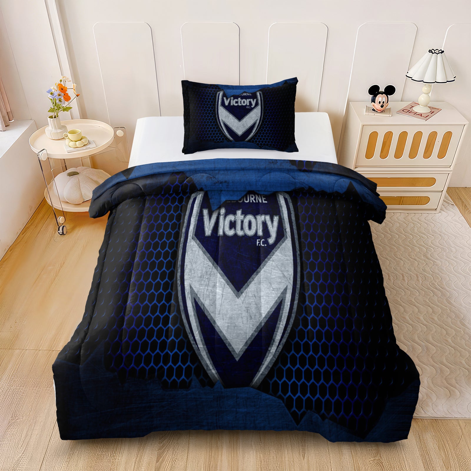 Melbourne Victory Comforter Pillowcase Sets Blanket All Season Reversible Quilted Duvet