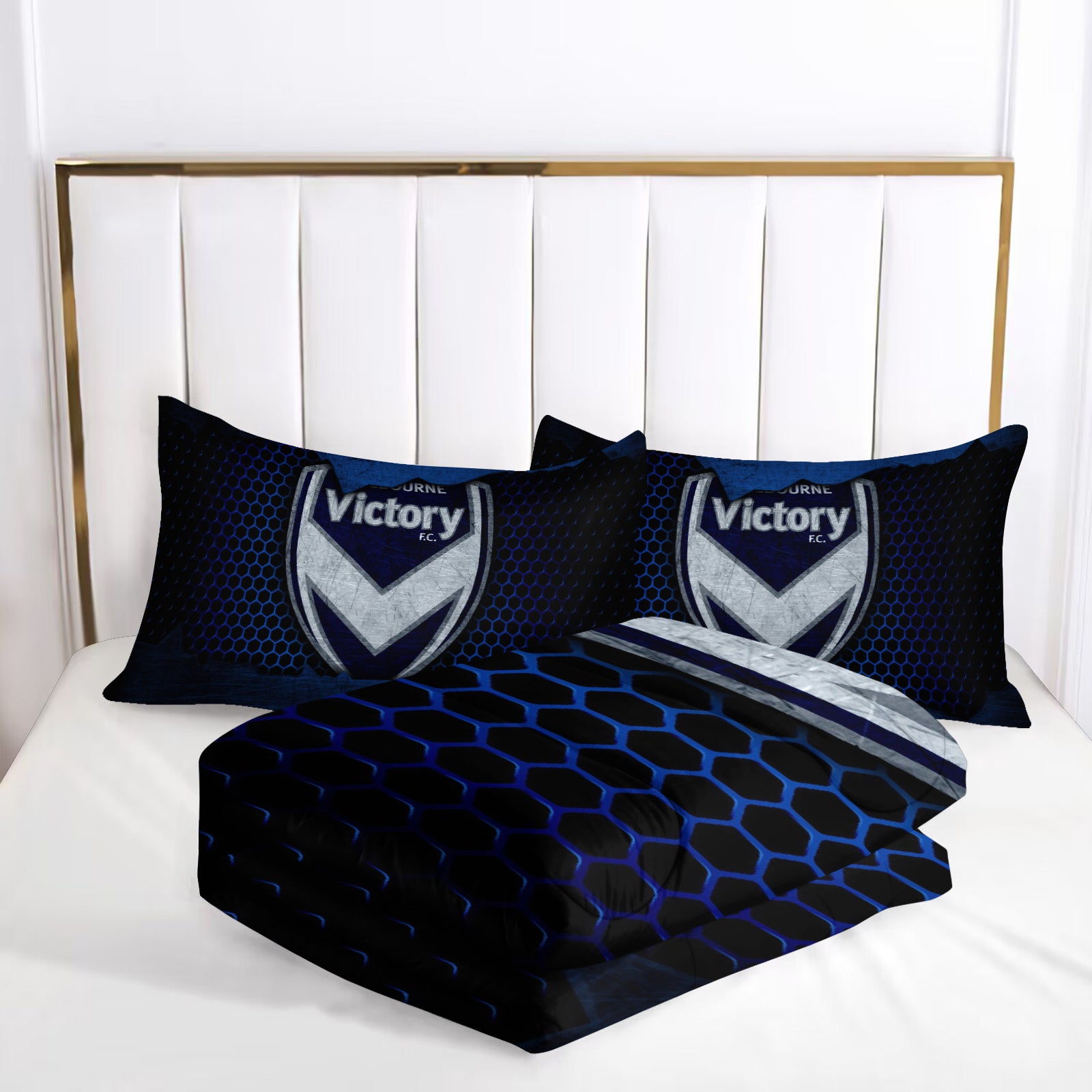 Melbourne Victory Comforter Pillowcase Sets Blanket All Season Reversible Quilted Duvet