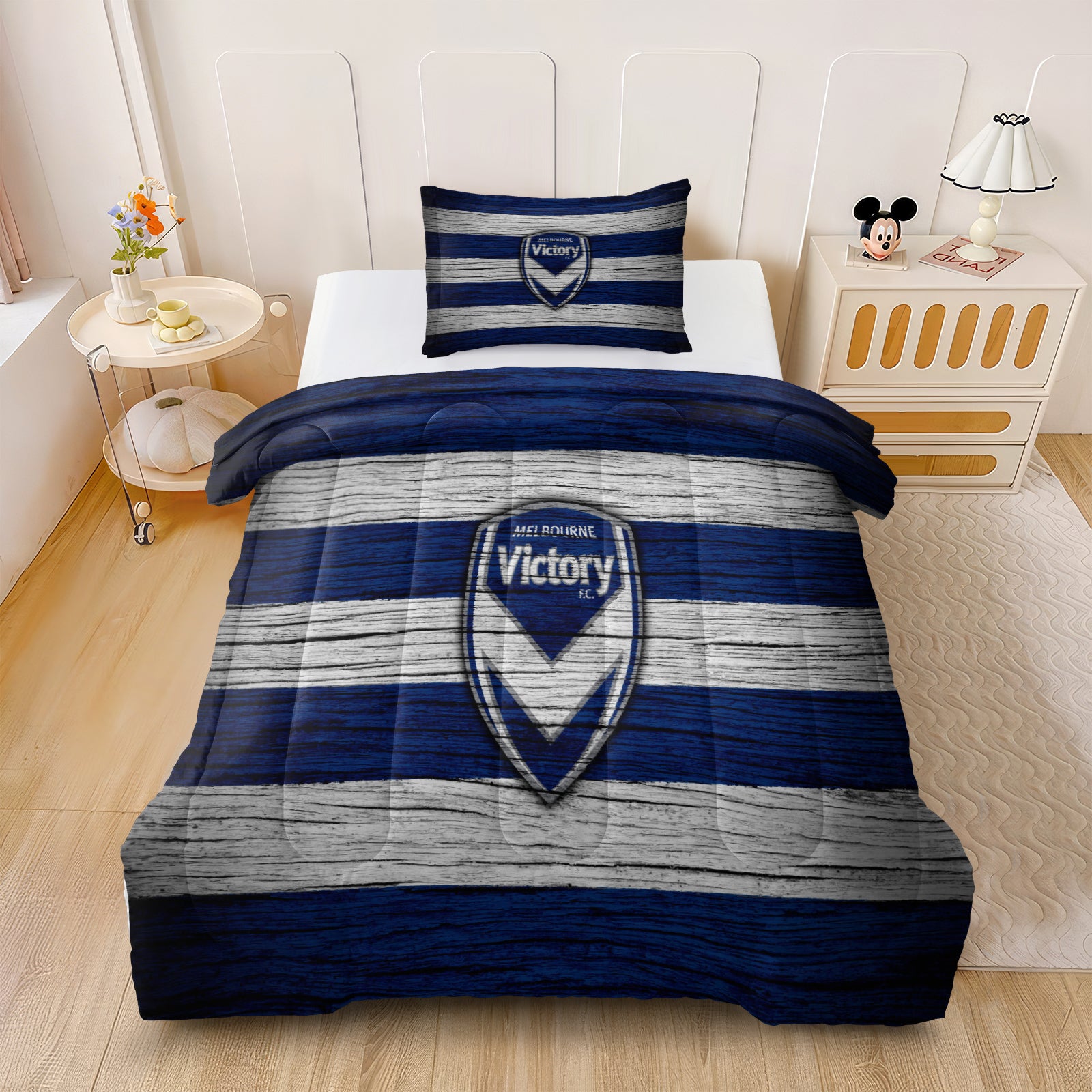 Melbourne Victory Comforter Pillowcase Sets Blanket All Season Reversible Quilted Duvet