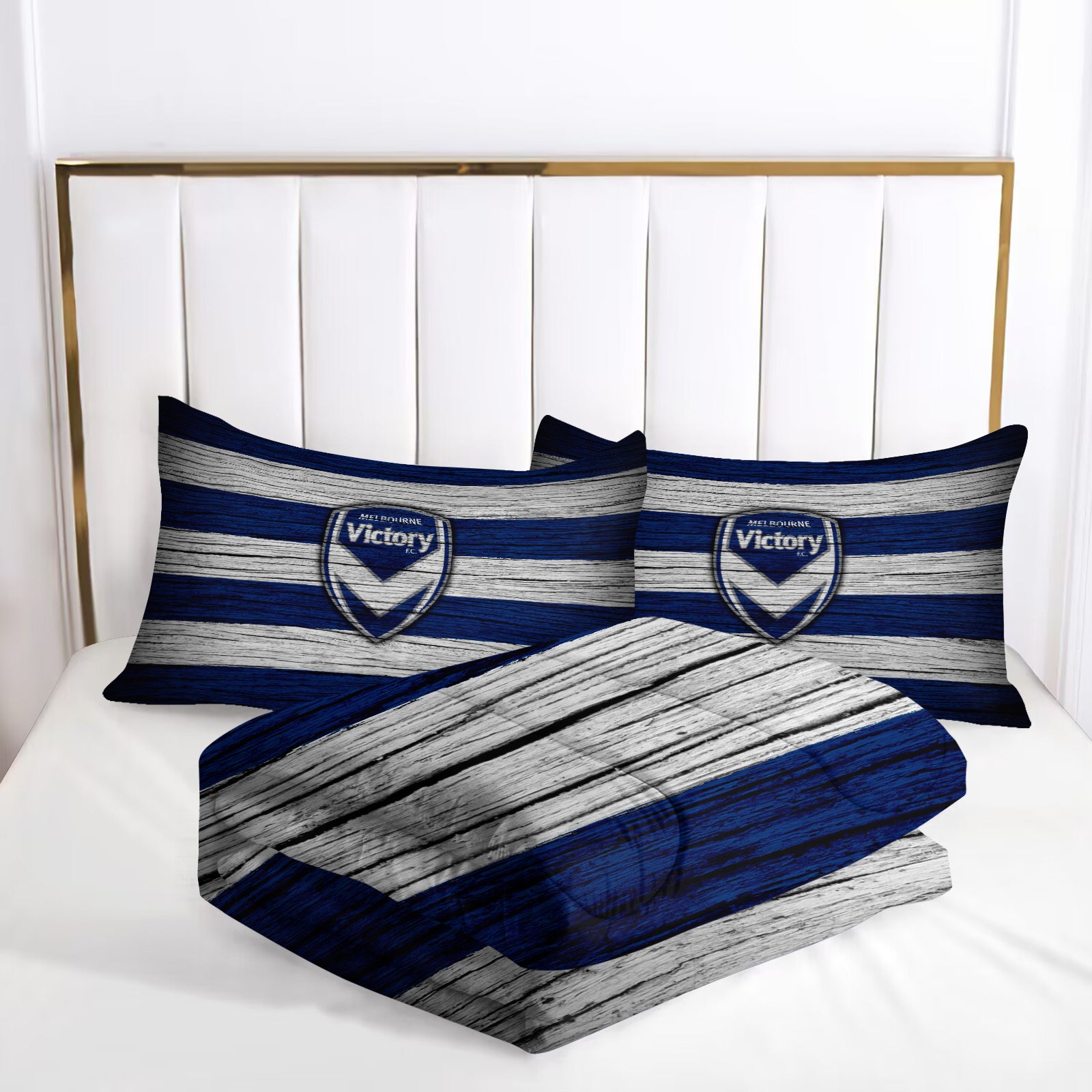 Melbourne Victory Comforter Pillowcase Sets Blanket All Season Reversible Quilted Duvet