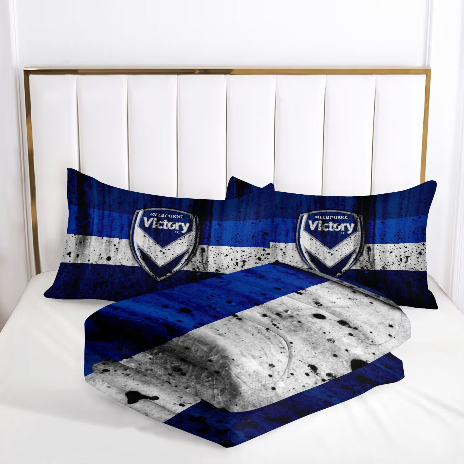 Melbourne Victory Comforter Pillowcase Sets Blanket All Season Reversible Quilted Duvet