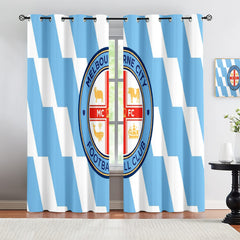 Melbourne City FC Soccer Blackout Curtains Drapes for Window Treatment Set