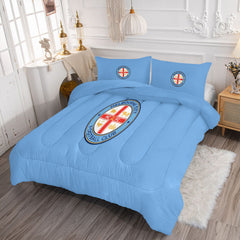 Melbourne City FC Soccer Comforter Pillowcase Sets Blanket All Season Reversible Quilted Duvet