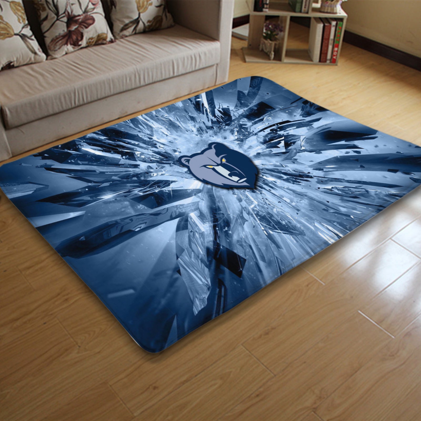Memphis Basketball Grizzlies Carpet Living Room Bedroom Mats Kitchen Bathroom Rugs
