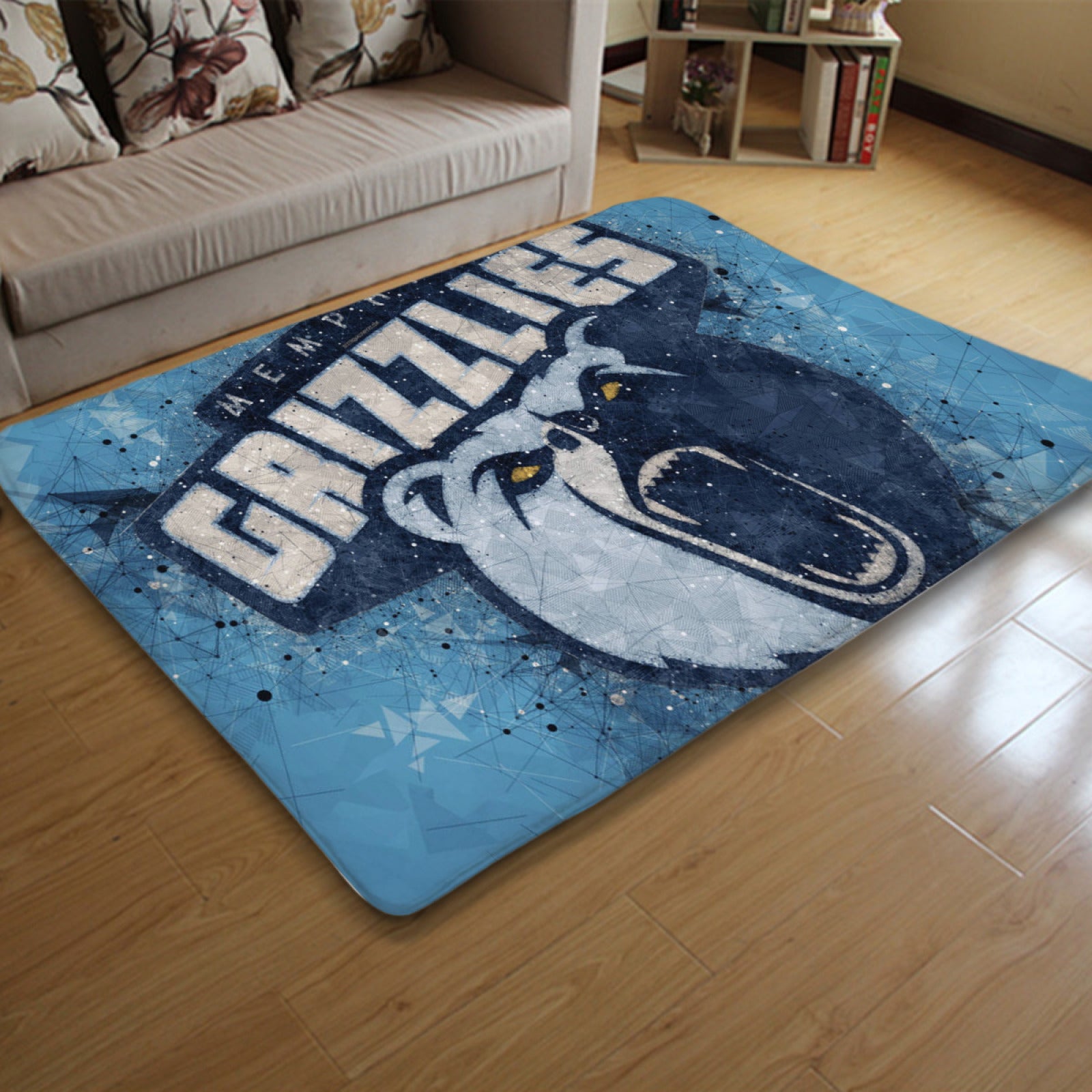 Memphis Basketball Grizzlies Carpet Living Room Bedroom Mats Kitchen Bathroom Rugs