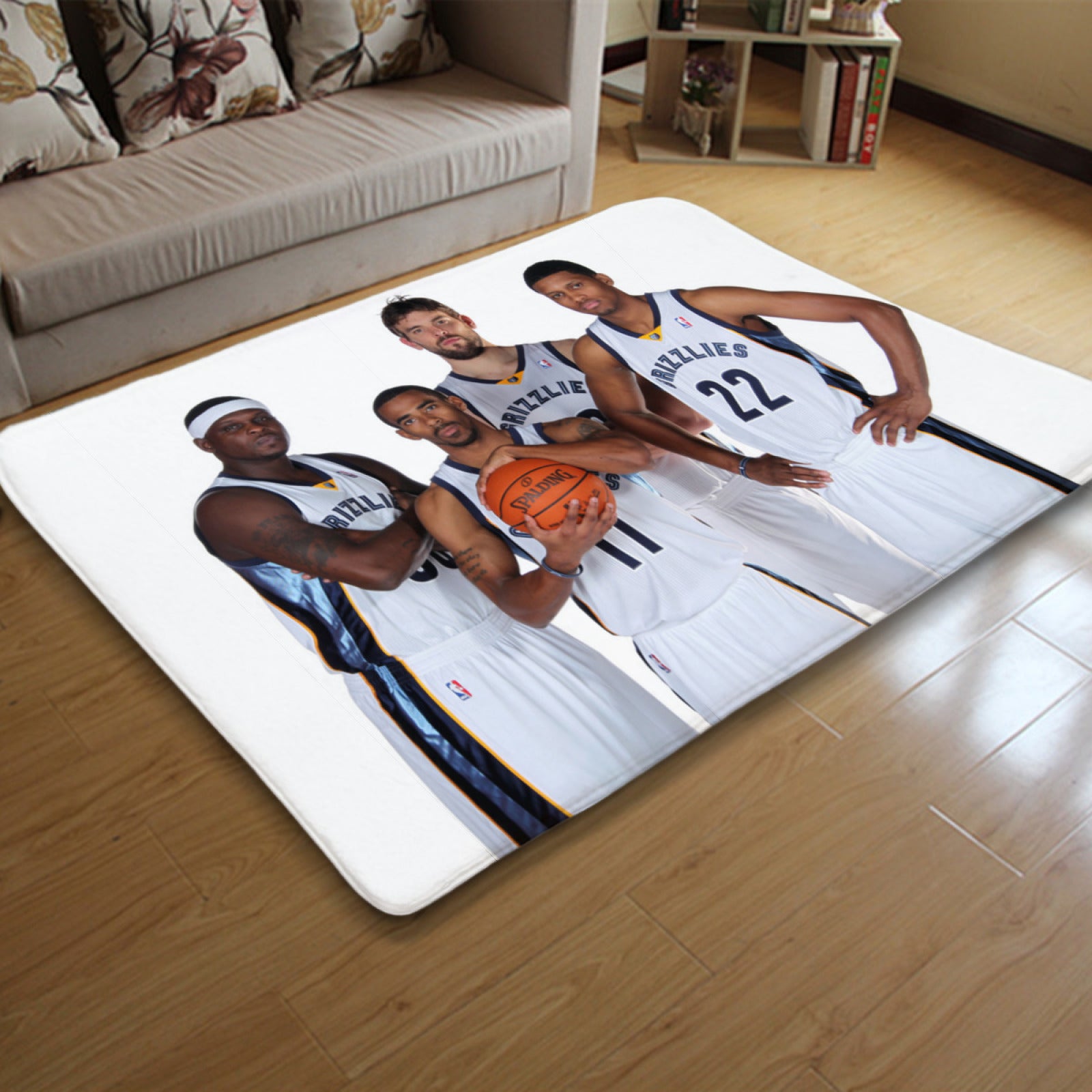 Memphis Basketball Grizzlies Carpet Living Room Bedroom Mats Kitchen Bathroom Rugs