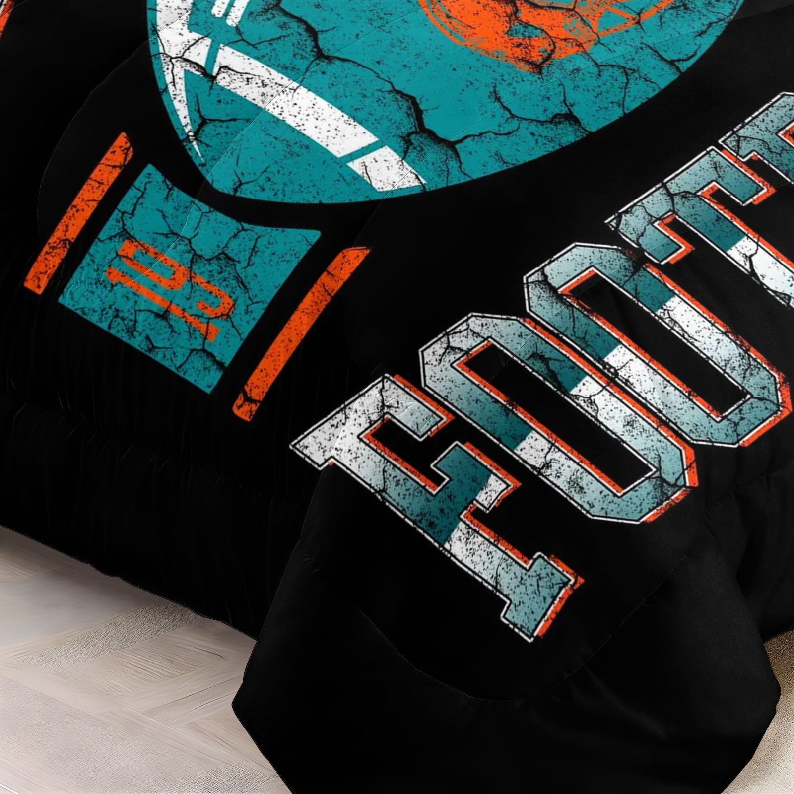 Miami Dolphins Comforter Pillowcase Sets Blanket All Season Reversible Quilted Duvet