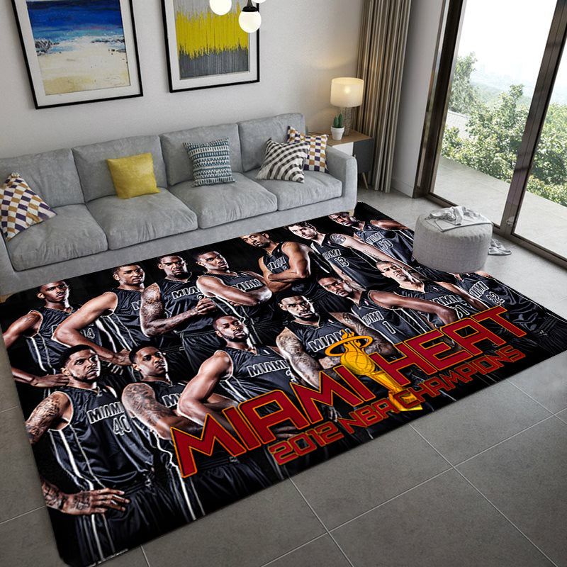 Miami Heat Carpet Living Room Bedroom Mats Kitchen Bathroom Rugs