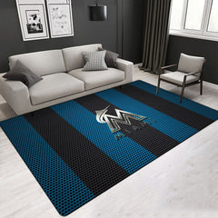 Miami Marlins Carpet Living Room Bedroom Mats Kitchen Bathroom Rugs