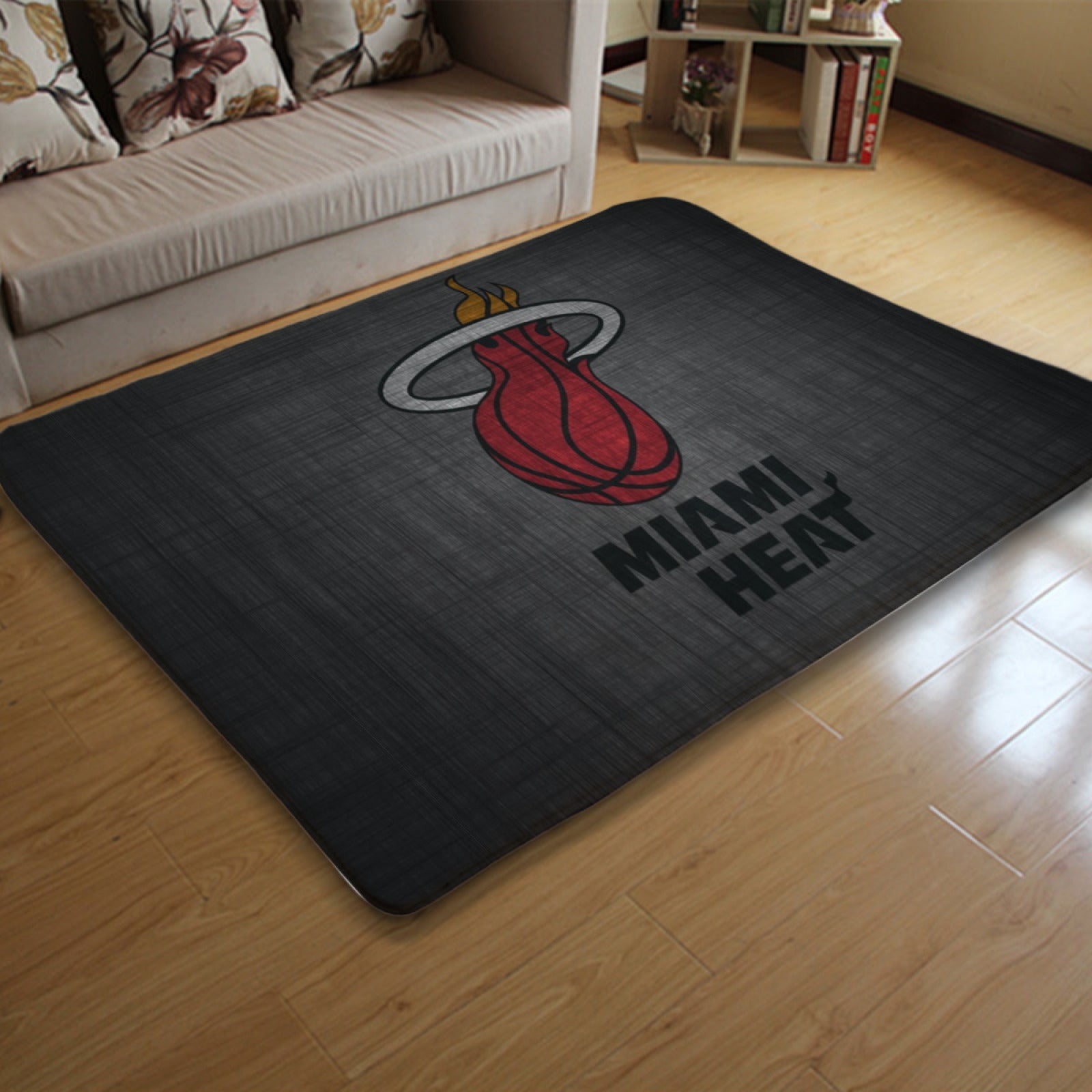 Miami Basketball Heat Carpet Living Room Bedroom Mats Kitchen Bathroom Rugs