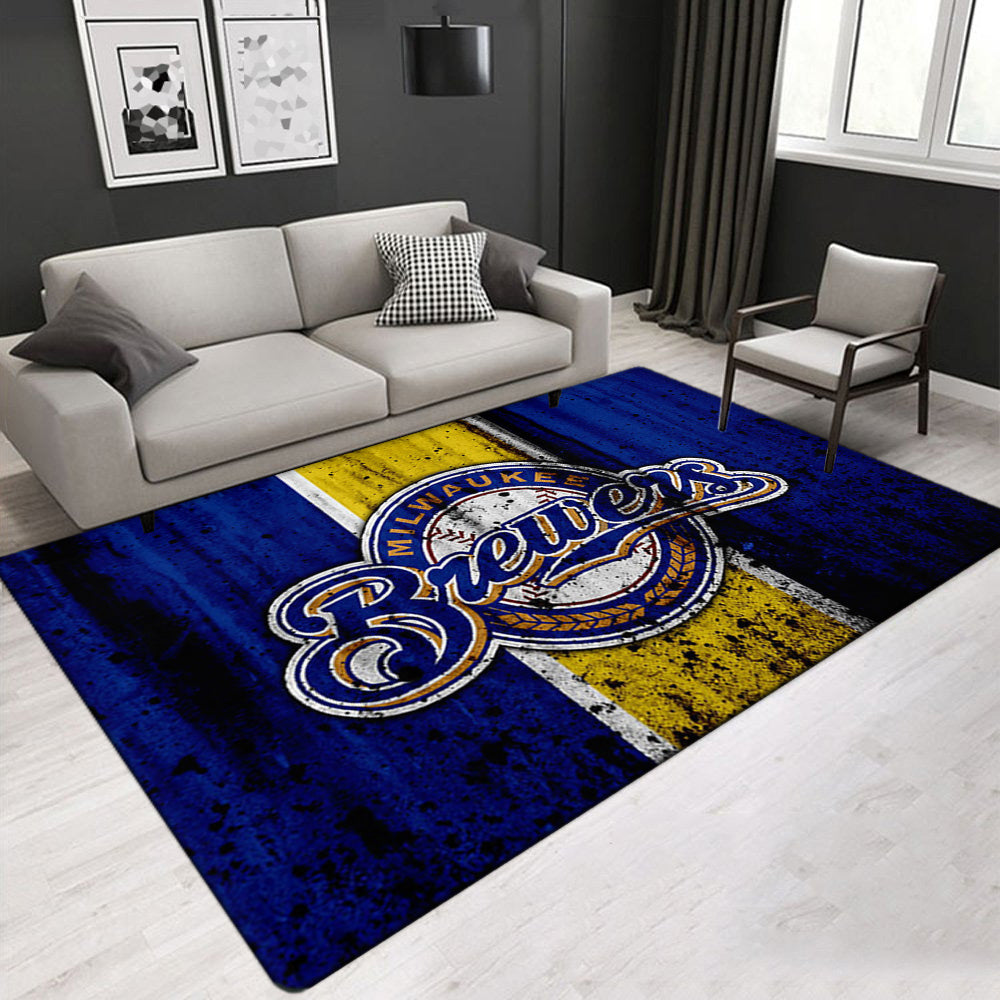Milwaukee Brewers Carpet Living Room Bedroom Mats Kitchen Bathroom Rugs