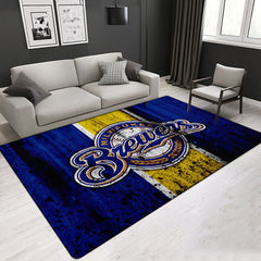 Milwaukee Brewers Carpet Living Room Bedroom Mats Kitchen Bathroom Rugs