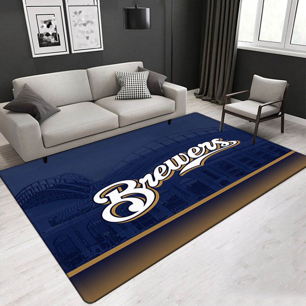Milwaukee Brewers Carpet Living Room Bedroom Mats Kitchen Bathroom Rugs