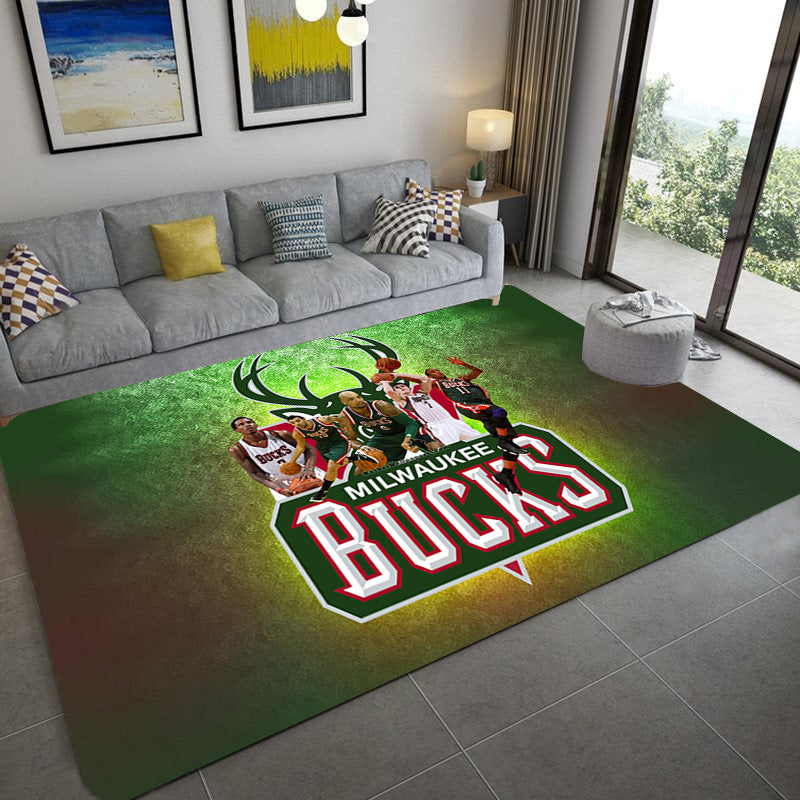 Milwaukee Bucks Carpet Living Room Bedroom Mats Kitchen Bathroom Rugs