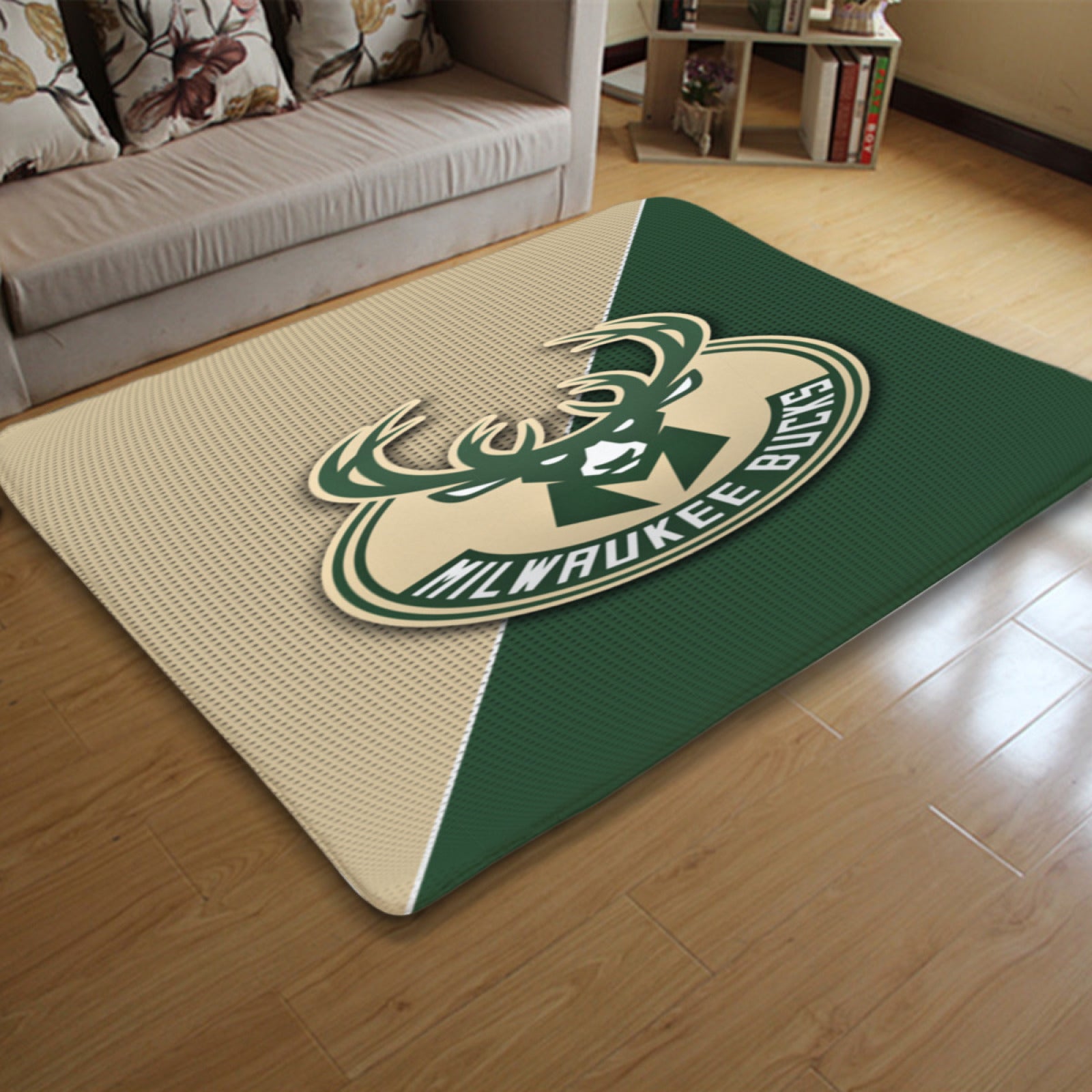 Milwaukee Basketball Bucks Carpet Living Room Bedroom Mats Kitchen Bathroom Rugs