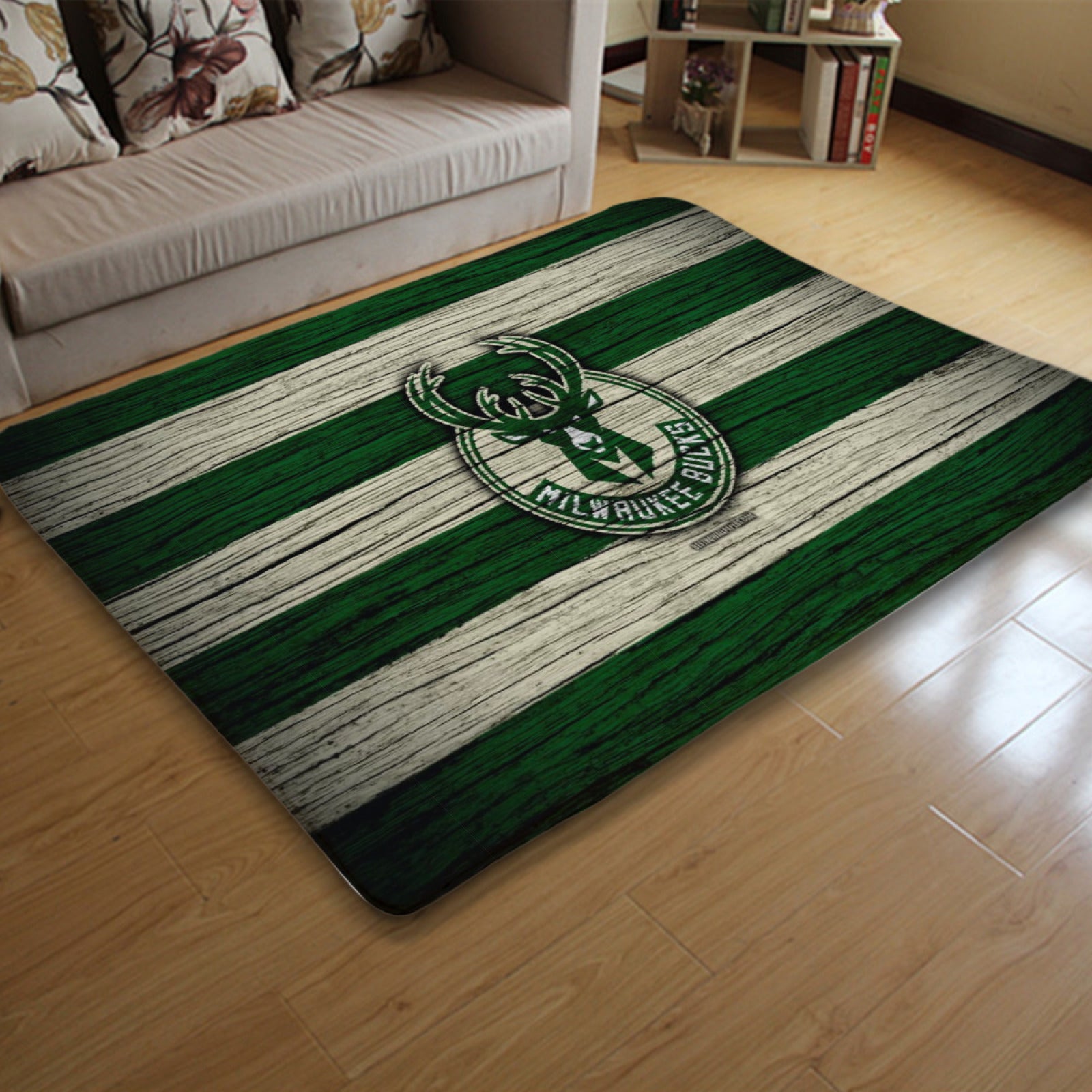 Milwaukee Basketball Bucks Carpet Living Room Bedroom Mats Kitchen Bathroom Rugs