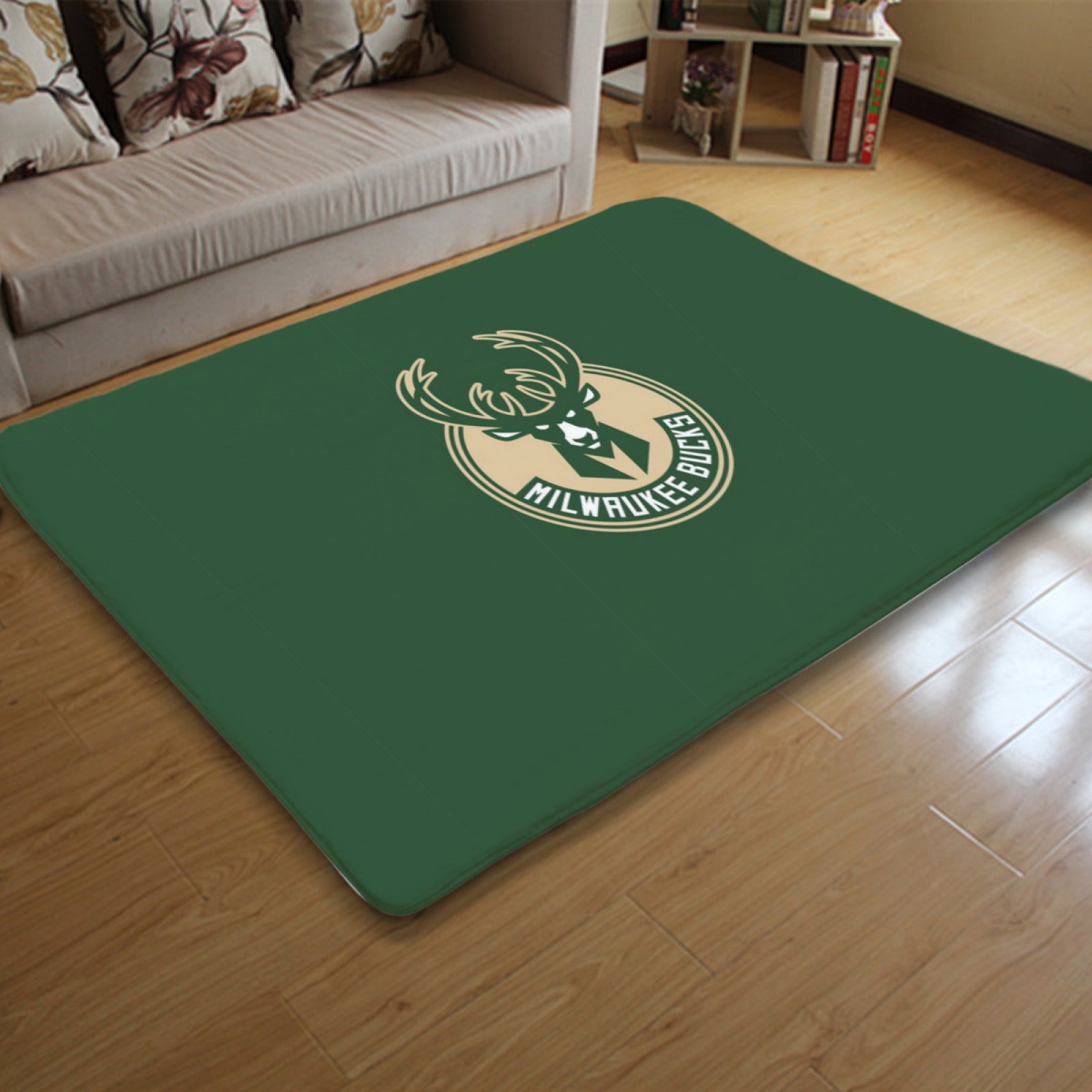 Milwaukee Basketball Bucks Carpet Living Room Bedroom Mats Kitchen Bathroom Rugs