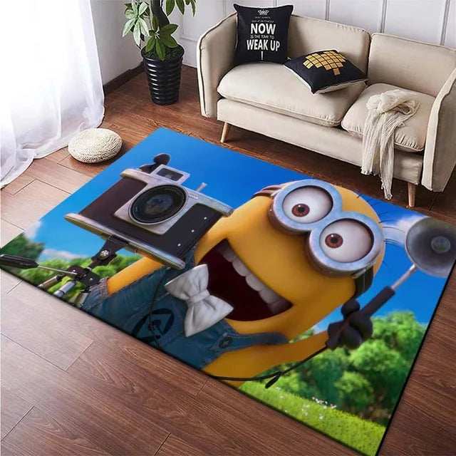 Minions Cosplay Carpet Living Room Bedroom Sofa Rug Door Mat