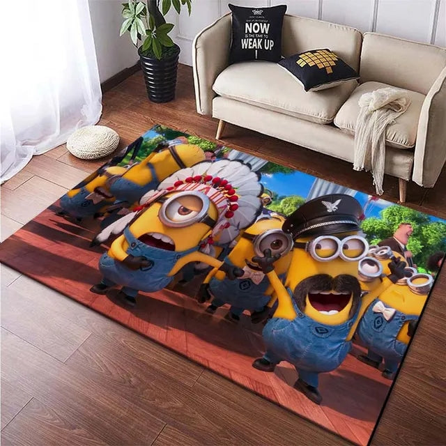 Minions Cosplay Carpet Living Room Bedroom Sofa Rug Door Mat