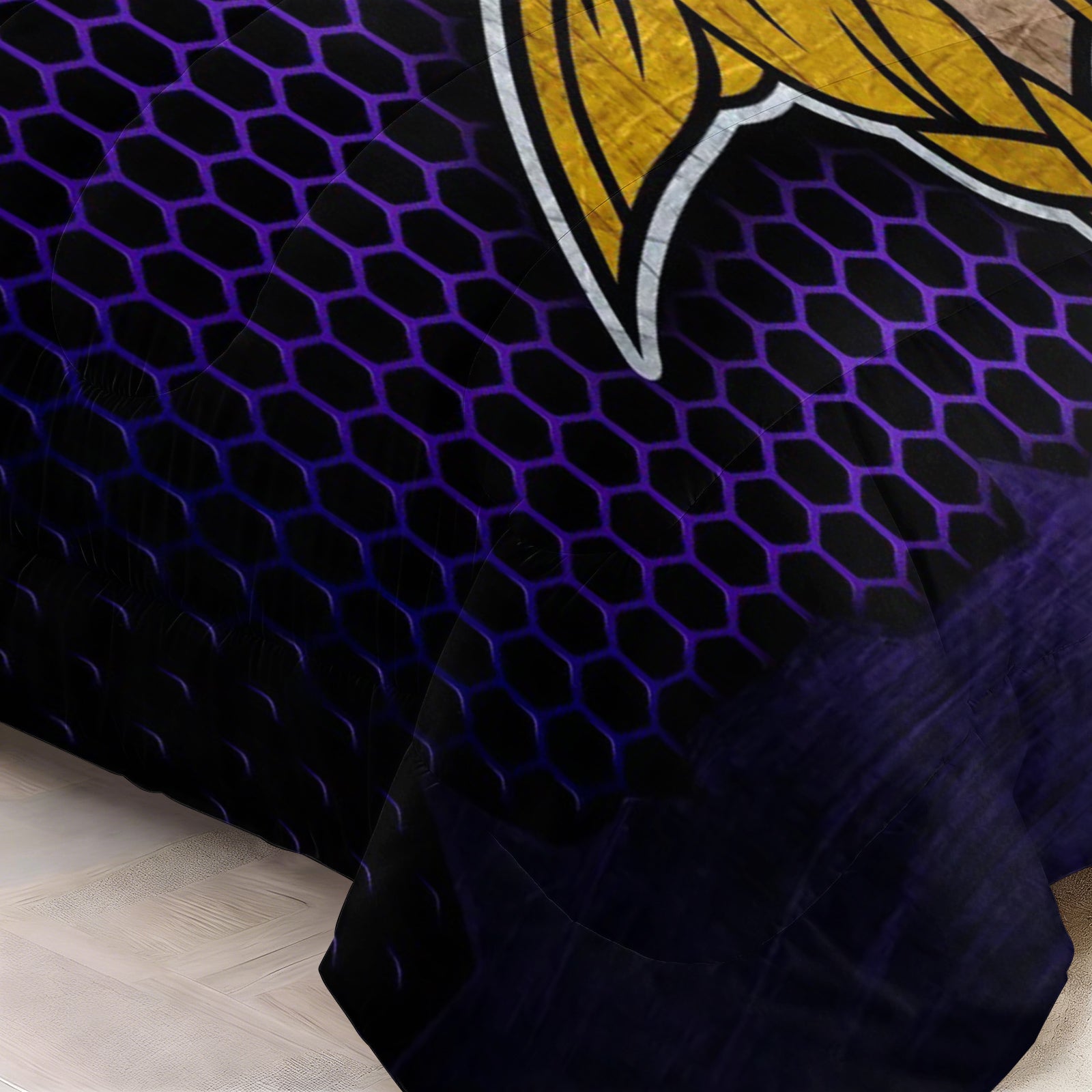 Minnesota Vikings Comforter Pillowcase Sets Blanket All Season Reversible Quilted Duvet