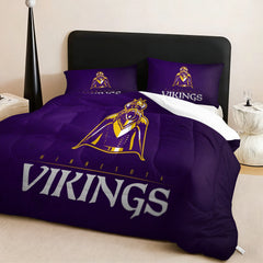Minnesota Vikings Comforter Pillowcase Sets Blanket All Season Reversible Quilted Duvet