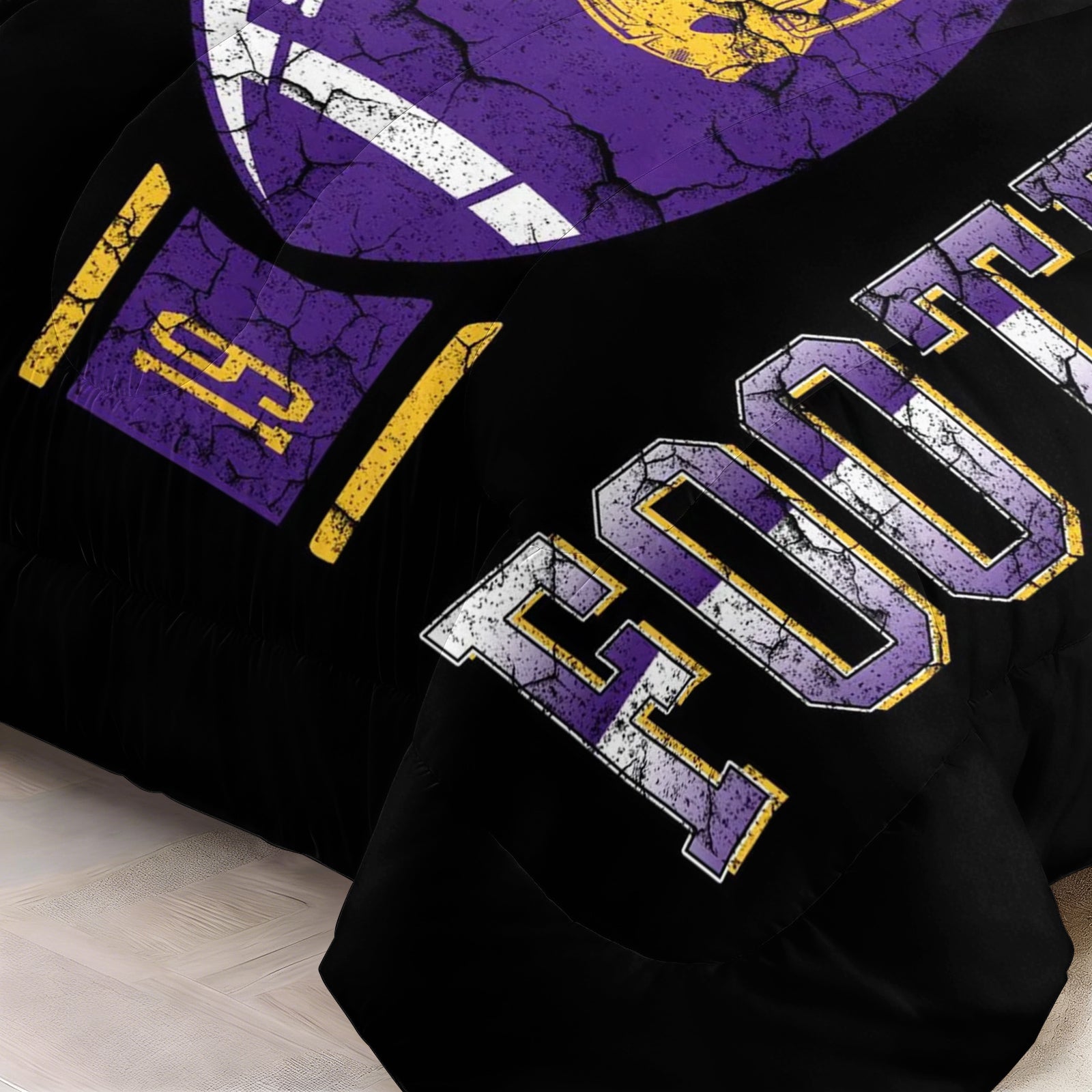 Minnesota Vikings Comforter Pillowcase Sets Blanket All Season Reversible Quilted Duvet